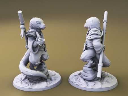 Curious Critters of Whimsy Isle. "The Monk" miniature