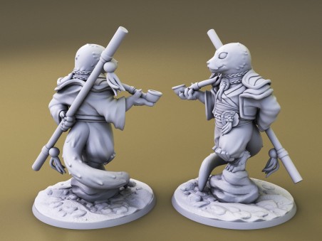Curious Critters of Whimsy Isle. "The Monk" miniature
