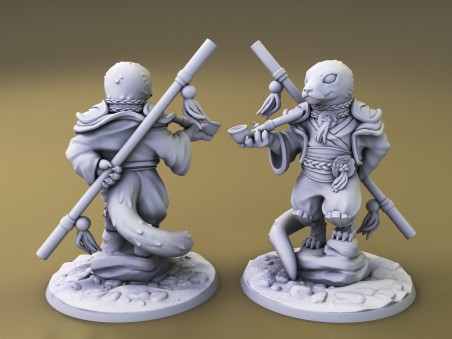 Curious Critters of Whimsy Isle. "The Monk" miniature