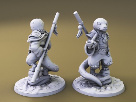 Curious Critters of Whimsy Isle. "The Monk" miniature
