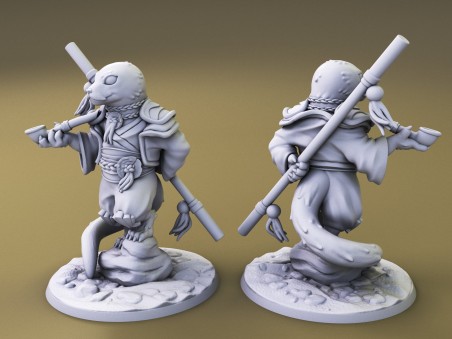 Curious Critters of Whimsy Isle. "The Monk" miniature