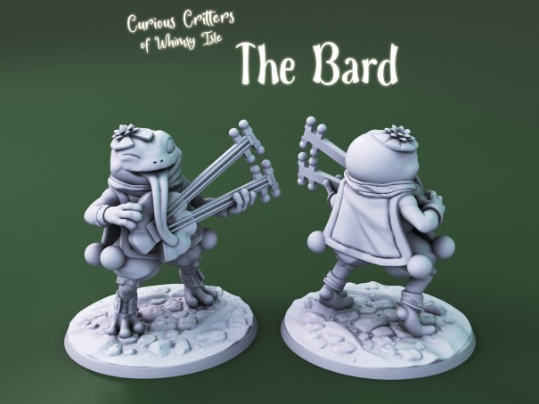 Curious Critters of Whimsy Isle. "The Bard" miniature