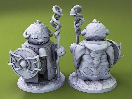 Curious Critters of Whimsy Isle. "The Cleric" miniature