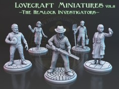 Paquete de Miniaturas Lovecraft Vol.11: Los Investigadores de la cicuta