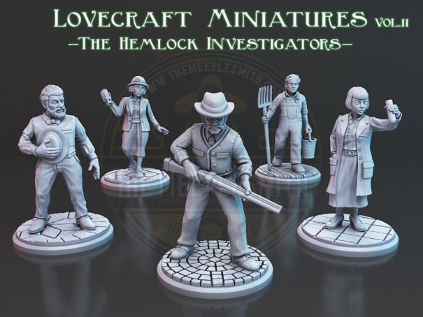 Lovecraft Miniatures Pack Vol.11 The Hemlock Investigators