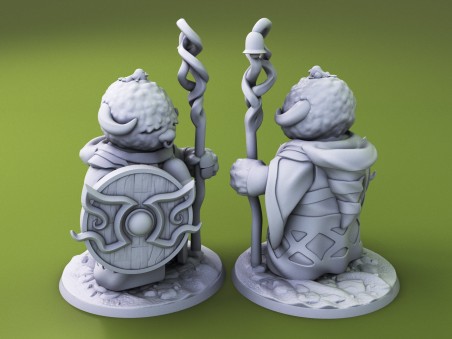 Curious Critters of Whimsy Isle. "The Cleric" miniature