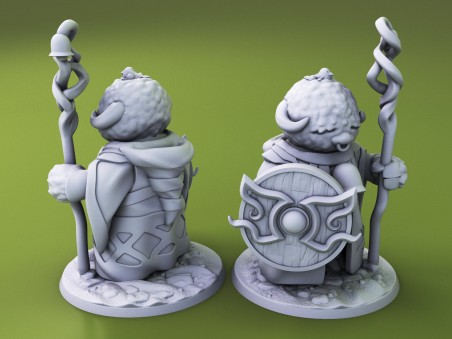 Curious Critters of Whimsy Isle. "The Cleric" miniature