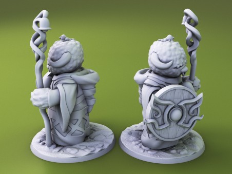 Curious Critters of Whimsy Isle. "The Cleric" miniature