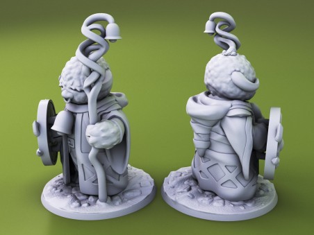 Curious Critters of Whimsy Isle. "The Cleric" miniature