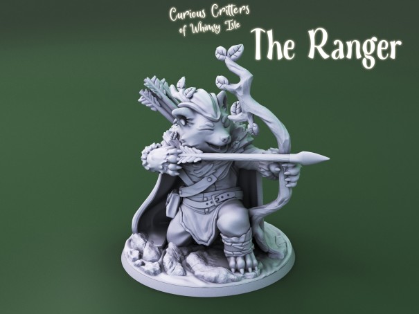 Curious Critters of Whimsy Isle. "The Ranger" miniature