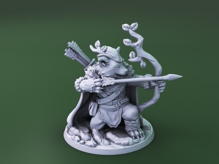Curious Critters of Whimsy Isle. "The Ranger" miniature