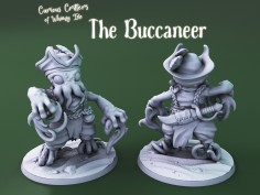 Criaturas Curiosas de la Isla de la Fantasía. Miniatura "El Bucanero"