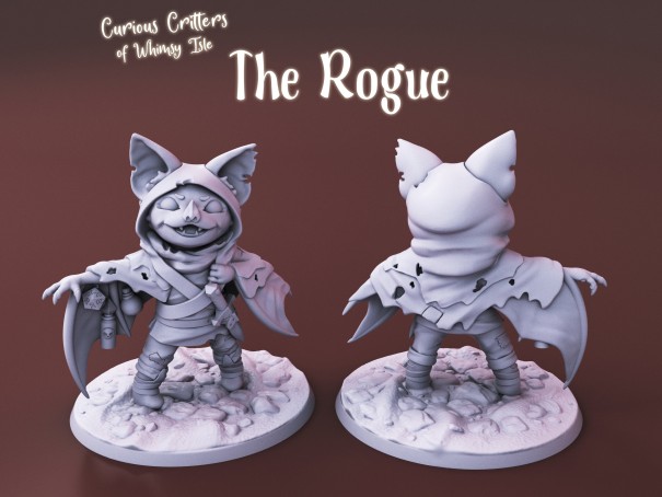 Curious Critters of Whimsy Isle. "The Rogue" miniature