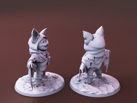 Curious Critters of Whimsy Isle. "The Rogue" miniature