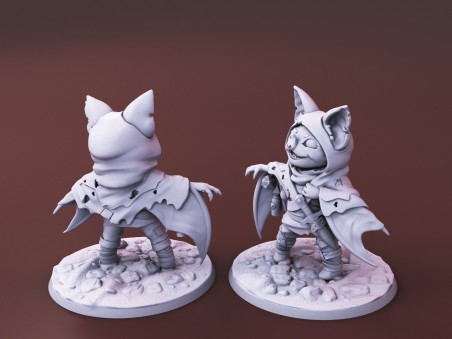 Curious Critters of Whimsy Isle. "The Rogue" miniature