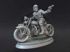 Miniatura de Chuck en bicicleta