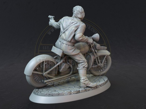 Miniatura de Chuck en bicicleta