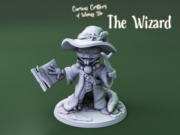 Curious Critters of Whimsy Isle. "The Wizard" miniature