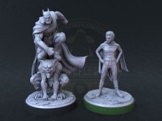 Miniaturas de Batman y Robin
