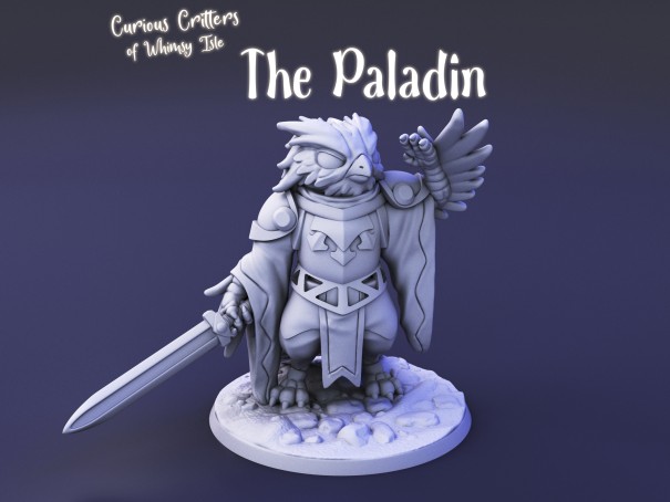 Curious Critters of Whimsy Isle. "The Paladin" miniature