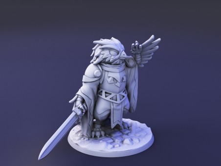 Curious Critters of Whimsy Isle. "The Paladin" miniature