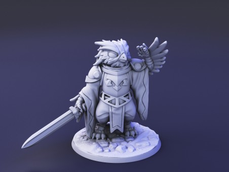 Curious Critters of Whimsy Isle. "The Paladin" miniature