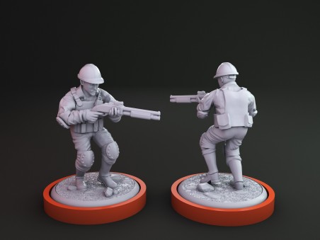 Unmatched sidekick InGen Workers miniature for Muldoon Jurassic Park -InGen Vs Raptors (pack of 3 units)