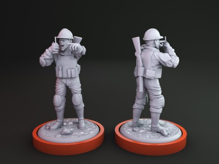 Unmatched sidekick InGen Workers miniature for Muldoon Jurassic Park -InGen Vs Raptors (pack of 3 units)