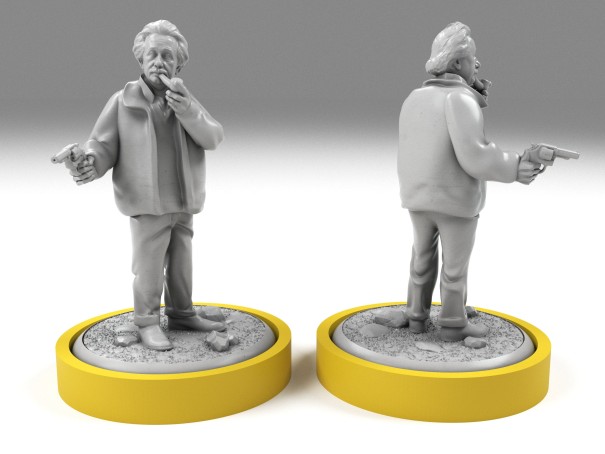 Albert Einstein survivor miniature