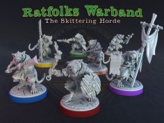 Miniaturas de la Banda de Guerreros Ratfolks