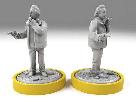 Albert Einstein survivor miniature