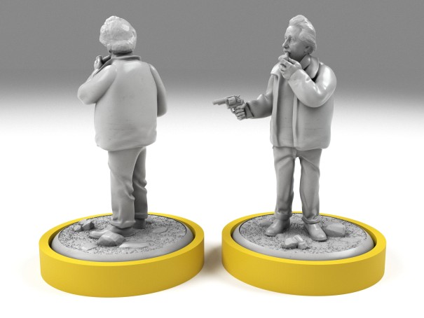 Albert Einstein survivor miniature