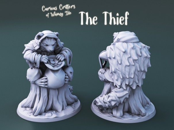 Curious Critters of Whimsy Isle. "The Thief" miniature