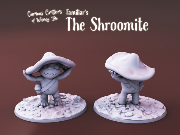 Curious Critters of Whimsy Isle. "The Shroomite Familiar" miniature  pl