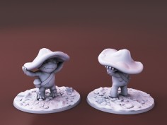 Criaturas Curiosas de Whimsy Isle. Miniatura "El Familiar Hongo" 2