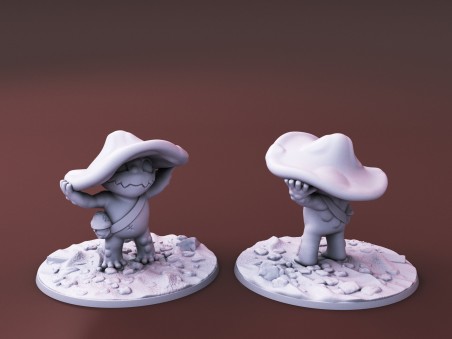 Curious Critters of Whimsy Isle. "The Shroomite Familiar" miniature pl