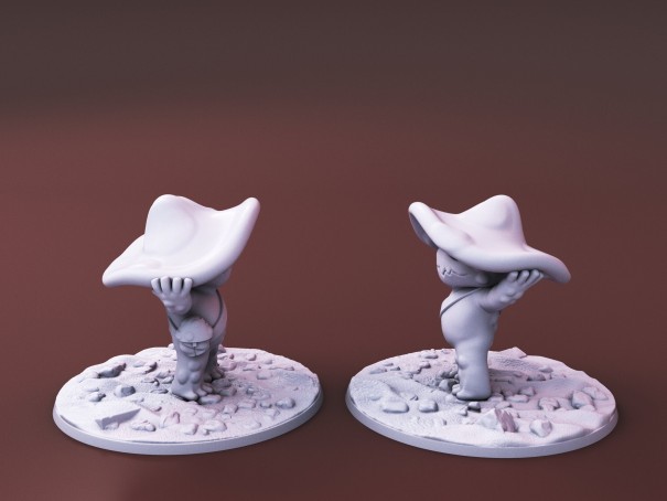 Criaturas Curiosas de Whimsy Isle. Miniatura "El Familiar Hongo"