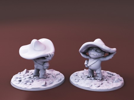 Curious Critters of Whimsy Isle. "The Shroomite Familiar" miniature pl