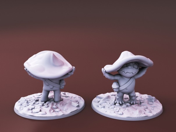Criaturas Curiosas de Whimsy Isle. Miniatura "El Familiar Hongo"