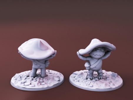 Curious Critters of Whimsy Isle. "The Shroomite Familiar" miniature pl