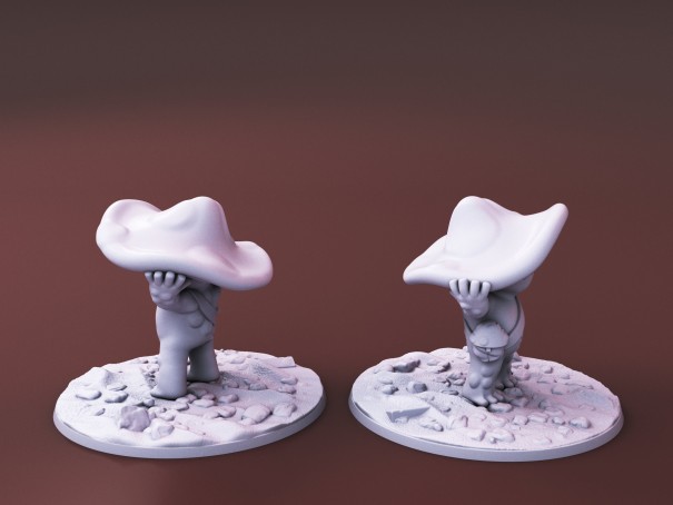 Criaturas Curiosas de Whimsy Isle. Miniatura "El Familiar Hongo"