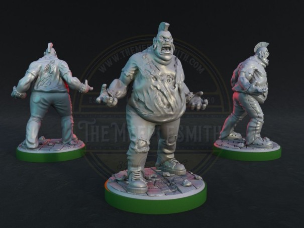 Punk Fatty Zombie miniature