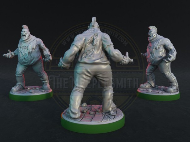 Miniatura de Zombi Gordinflón Punk