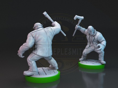 Pack of sidekicks miniatures for Unmatched Cobble & Fog