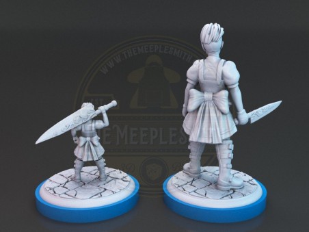 Pack of sidekicks miniatures for Unmatched Vol.1