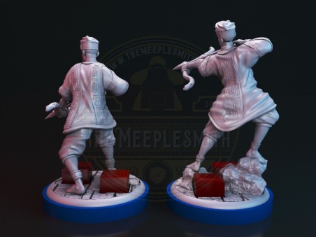 Pack of sidekicks miniatures for Unmatched Vol.2
