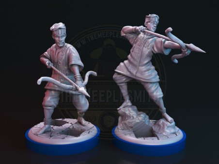 Pack of sidekicks miniatures for Unmatched Vol.2