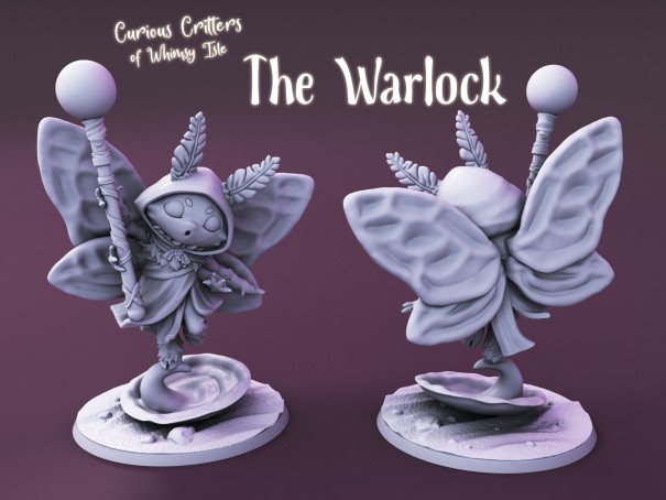 Curious Critters of Whimsy Isle. "The Warlock" miniature
