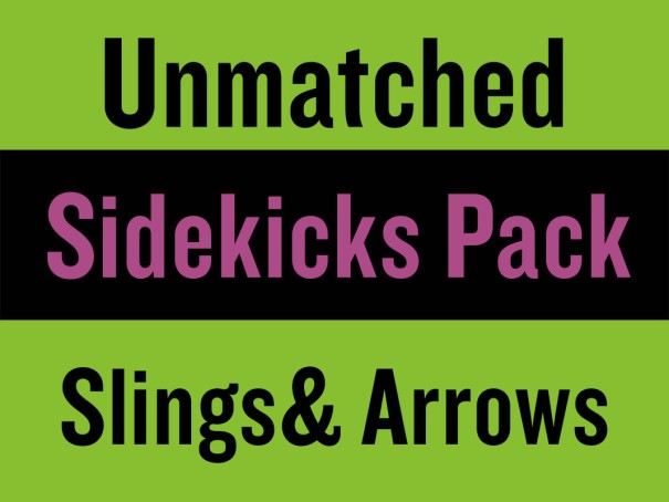 Pack of sidekicks miniatures for Unmatched Slings and Arrows