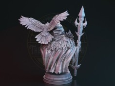Busto de Gimnir el Señor de los Cuervos 2